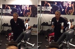 Dumbbells Obama made us laugh Network users (video)