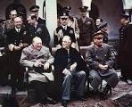 In Yalta the monument of the "big three" conference 1945
