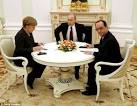 Hollande and Merkel will visit Moscow to discuss the situation in Ukraine
