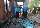 About 10 houses destroyed due to shelling in the village of Yasna in the Donbass
