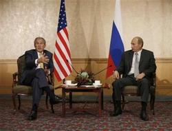 Putin and Bush focus on missile defence in talks