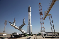 ILV proton today bring to the launch complex of Baikonur