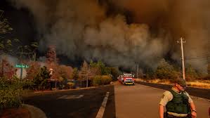 A forest fire destroyed the town of Paradise in California
